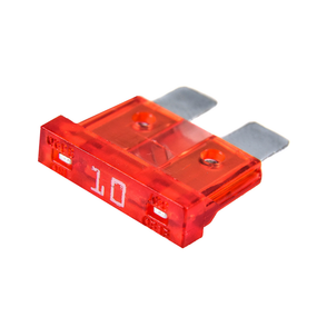 Запобіжник автомобільний плоский стандарт 10А, євро прозорий