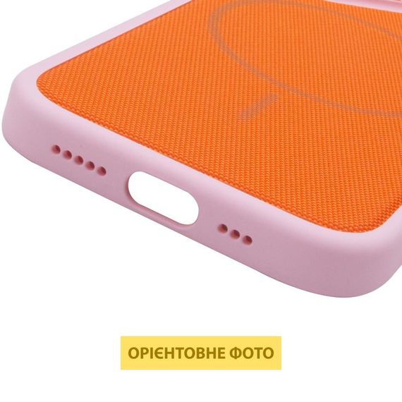 Чохол PC Textile Hybrid with Magnetic Fit для Apple iPhone 15 Pro (6.1") Pink / Orange | Зображення 5