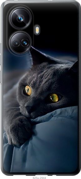 Чехол на Realme 10 Pro Plus Дымчатый кот "825u-2944-17620"
