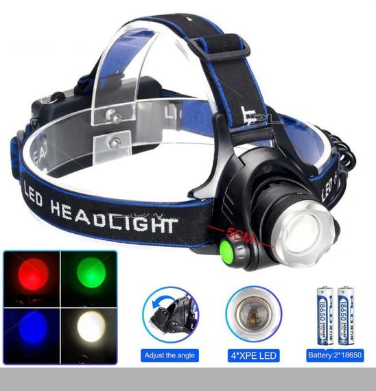 Налобний ліхтар із регульованим зумом XPRO PLD-V9-F-4XPERGB (47290-V9_214)