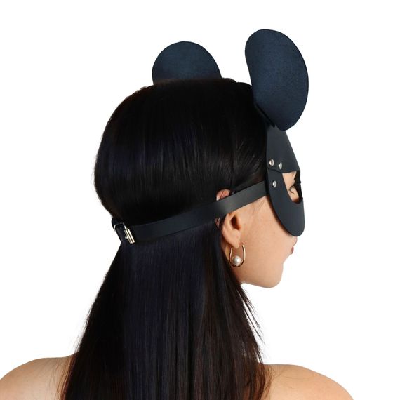 Кожаная маска мышки Art of Sex - Mouse Mask, цвет Черный | Зображення 1