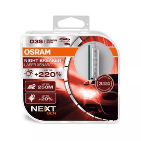 Лампа OSRAM D3S 35W PK32D-5 XENARC NIGHT BREAKER LASER NEXT GEN +220% 66340XN2-2HB