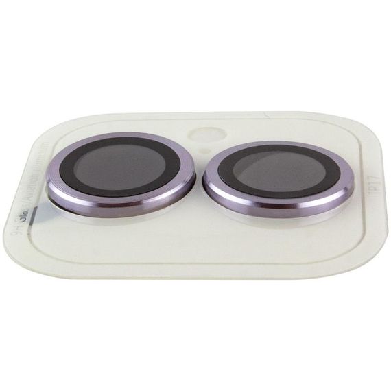 Захисне скло Metal Classic на камеру (у упак.) для Apple iPhone 17 (6.3") Фіолетовий / Light Purple | Зображення 2