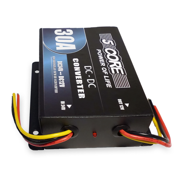 Инвертор преобразователь напряжения 5core  24v-12v 30A