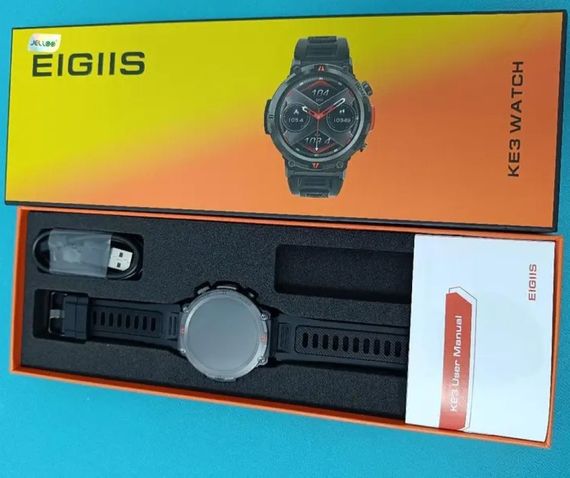 Чоловічий металевий смарт годинник Smart Watch Eigis, чорний | Зображення 3