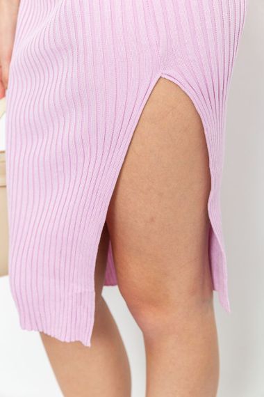 В'язане плаття, колір світло-рожевий, 204R174 | Зображення 5