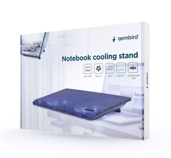 Підставка під ноутбук Gembird NBS-2F15-05, чорна | Зображення 6