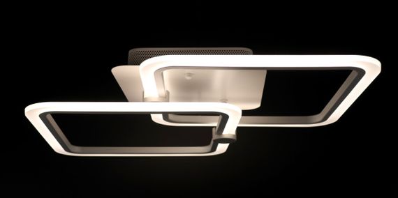 Люстра світлодіодна стельова LED світильник для квартири на стелю лед з пультом 25765 Білий 10х41х63 см. | Зображення 3