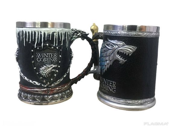 Подарочный Набор Кружка Чашка Бокал 3D Игра Престолов Game Of Thrones Winter Is Coming... | Зображення 1