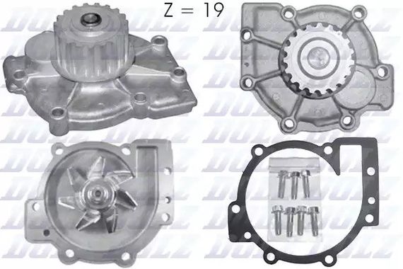 Помпа водяна Renault FocusMondeoLaguna/ Volvo S40S60S70 1.6-2.5 07.95-, DOLZ (R199) | Зображення 1