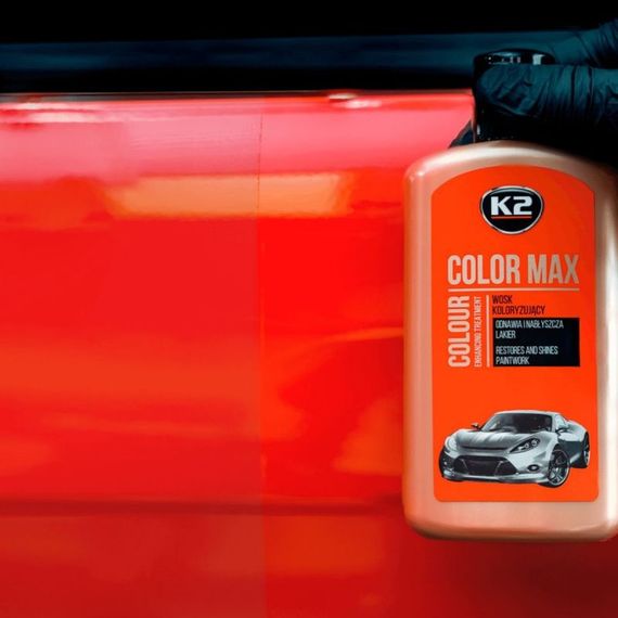 Поліроль восковий для кузова K2 Max Color червоний 250 мл (K020RED) | Зображення 5