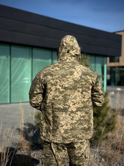 Комплект 3 в 1 Тактичний статутний костюм+ Убакс CoolPass ЗСУ Піксель мм14 Military + Полегшена парка Піксель | Зображення 2