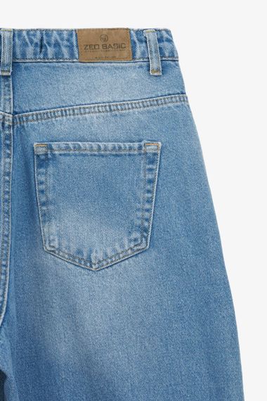 Джинси Baggy жіночі Zeo Basic 4737 42 Блакитний shop (2000990990341) | Зображення 2