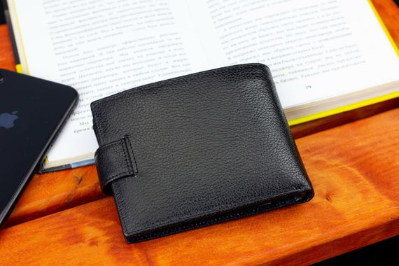 Чорне шкіряне портмоне з відділом для документів Marco Coverna MCBK10-805 | Зображення 9