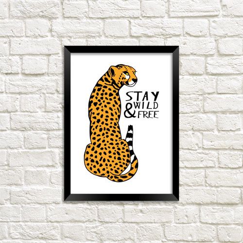 Постер у рамці Stay wild & free A3 (MT3_EX001)