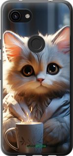 Чохол на Google Pixel 3a XL Білий кіт "5646t-1713-2448"