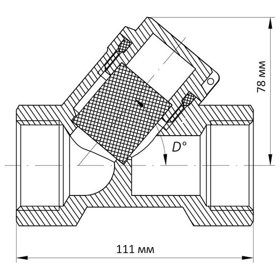 Фільтр грубої очистки 1-1/2" (Koer KR.F01) (KR2870) | Зображення 2