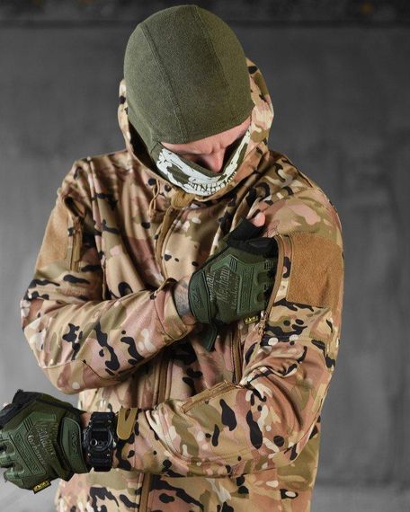 Демісезонна тактична куртка Soft Shell Windstoper мультікам ВТ6541 | Зображення 8