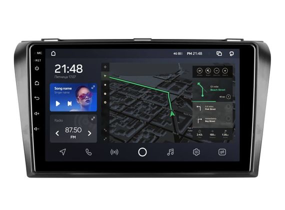 Штатна магнітола AMS T910 6+128 Gb Mazda 3 1 BK 2003-2009
