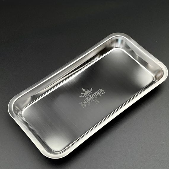 Лоток прямоугольный для инструментов Designer (115 х 225 мм) цвет серебряный | Зображення 1