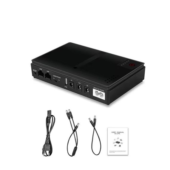 Мини UPS ДБЖ для роутера DC1018L источник бесперебойного питания 5/9/12В павербанк БЕЗ Аккумуляторов