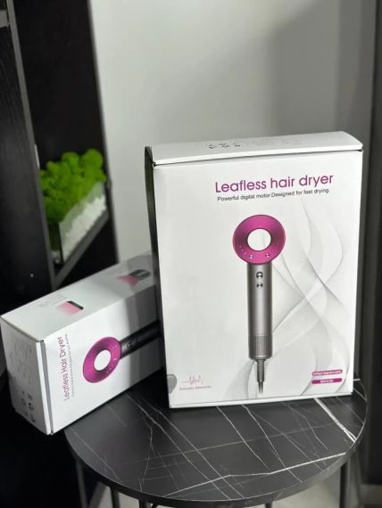 Фен Super Hair Dryer Червоний з іонізацією та турборежимом 5 насадок (Y-1) | Зображення 1