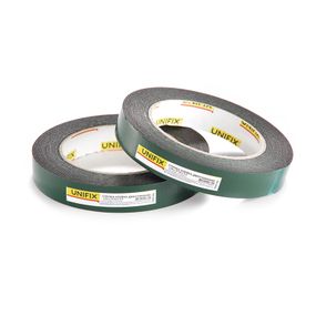 Лента клейкая двухсторонняя на вспененной основе 19мм*5м чёрная UNIFIX