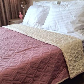 Покрывало SoundSleep Soft Dream двустороннее 220х240 см розово-ванильное (94395822)