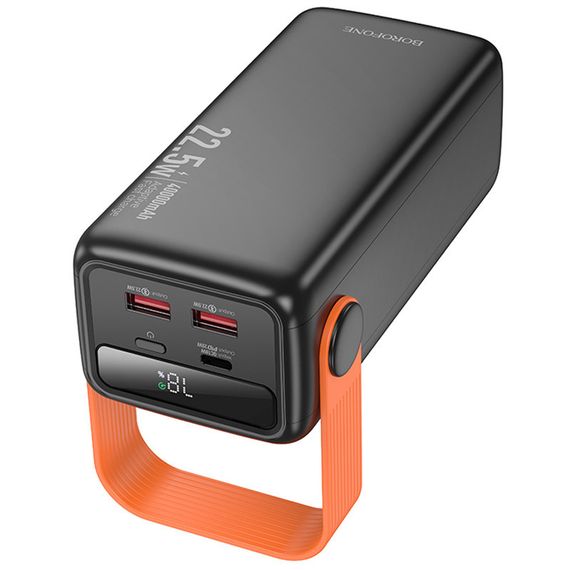 Портативний ЗП Power Bank Borofone BJ66 Magnifico 22.5W+PD20W 40000 mAh Black | Зображення 4
