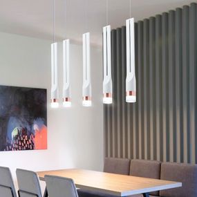 Люстра світлодіодна підвісна LED світильник для квартири на стелю лед 26578 Білий 50-170х10х10 см.