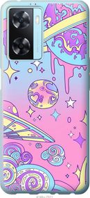 Чехол на Oppo A57s Розовая галактика "4146u-2931-17620"