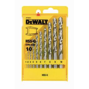 Набір свердел по металу 10шт DeWALT DT5921