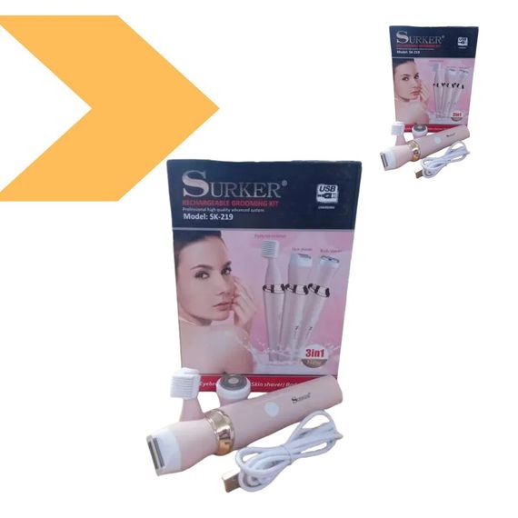 Тример жіночий 3в1 безболісний Surker SK-219 (43952-SK-219_371) | Зображення 1