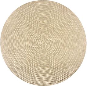 Набір 4 сервірувальних килимка Doily Gold Ø38см, плейсмат (подтарельники), золото
