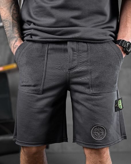 Спортивний костюм Stone island літній колір сірий | Зображення 7