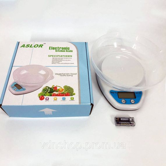 Ваги кухонні з чашею на батарейках QZ-129A, Компактні та зручні ваги для кухні харчові AF-84 | Зображення 4