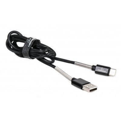 Дата кабель USB 2.0 AM to Type-C 1.0m Cablexpert (CCPB-C-USB-06BK) | Зображення 1