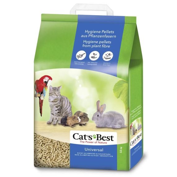 Наповнювач гігієнічний деревний Rettenmaier Cats Best Universal для котів 20 л / 11 кг