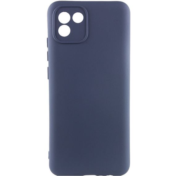 Чохол Silicone Cover Lakshmi Full Camera (A) для Samsung Galaxy A03, Синій