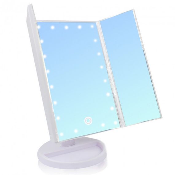 Зеркало для макияжа тройное с LED подсветкой EL-624