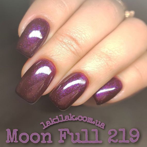 Гель-лак Moon Full №219 морозна вишня 8мл