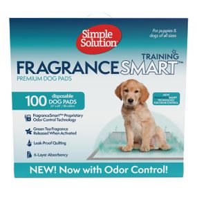 Одноразові пелюшки для собак з ароматом зеленого чаю Simple Solution Fragrance Smart Odor Control Puppy Training Pads, 60 см х 61 см, 100 шт