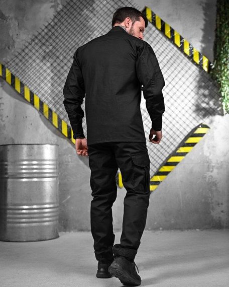 Тактичний костюм уставний ENDER чорний поліція ДЛ6225 | Зображення 2