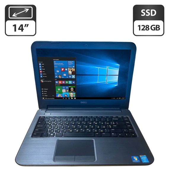 Ноутбук Dell Latitude 3440 / 14" (1366x768) TN / Intel Core i3-4030U (2 (4) ядра по 1.9 GHz) / 8 GB DDR3 / 128 GB SSD / Intel HD Graphic 4400 / WebCam / DVD-ROM б/в