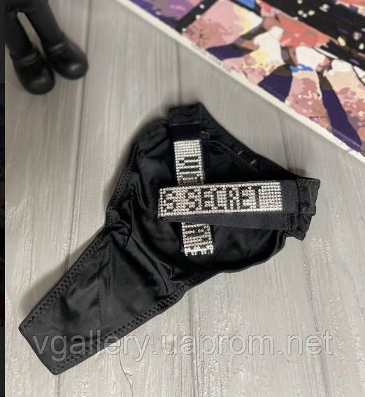 Жіночі стрінги Victoria's Secret зі стразами, трусики Вікторія Сікрет стрінги | Зображення 3