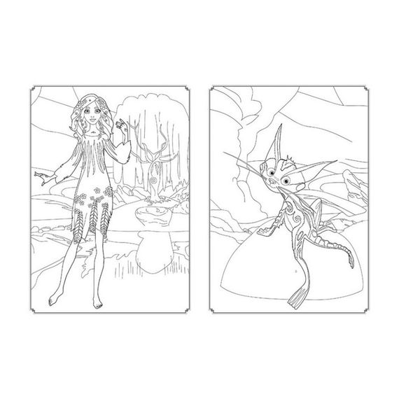 Розмальовка Магія кольору. Магічний Ліс Ранок 1807003 з наклейками | Зображення 3
