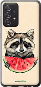 Чохол на Samsung Galaxy A52 Єнотик з кавуном "4605u-2251-2448"