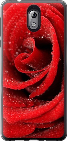 Чехол на Nokia 3.1 Красная роза "529u-1530-17620"
