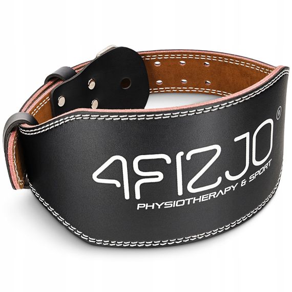 Пояс для важкої атлетики 4FIZJO шкіряний Size S Black (P-5905973404297)