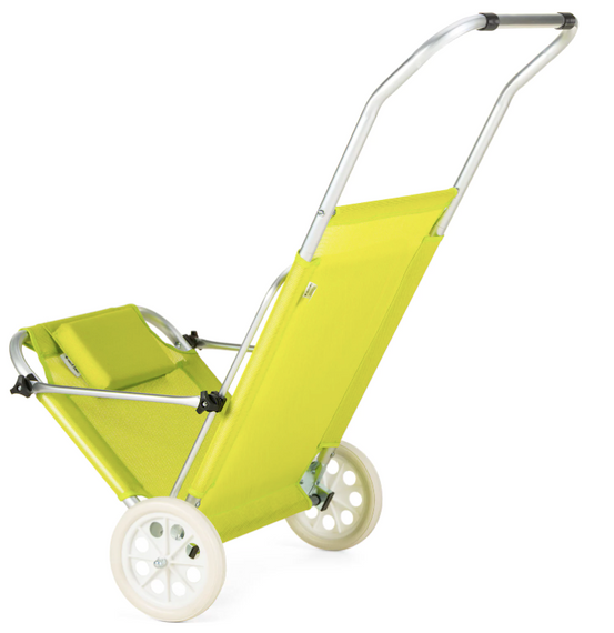 Шезлонг лежак Outtec Sun с козырьком желтой | Зображення 6